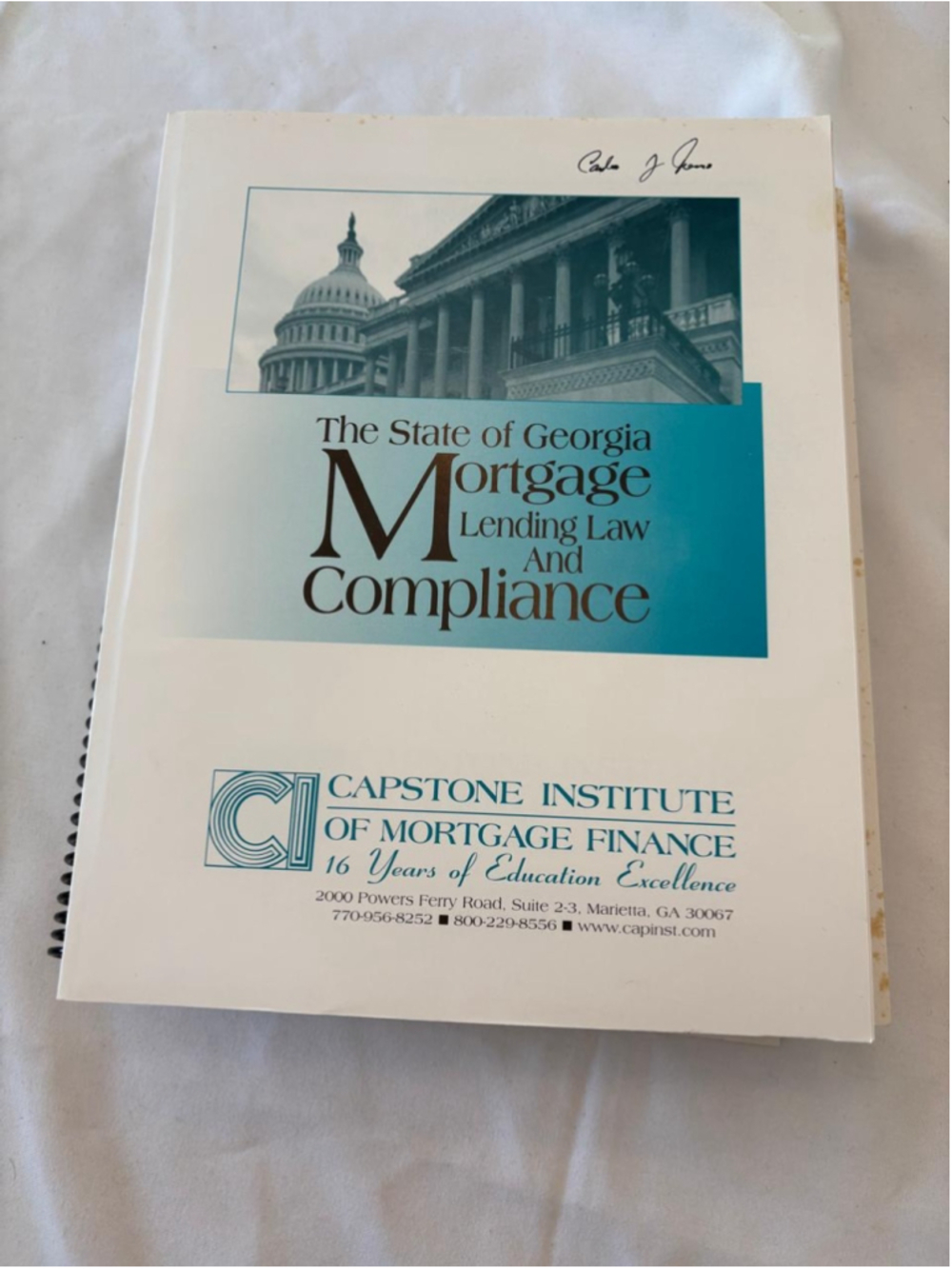 Capstone Institute Mortgage Finance Educational Book Set #E55